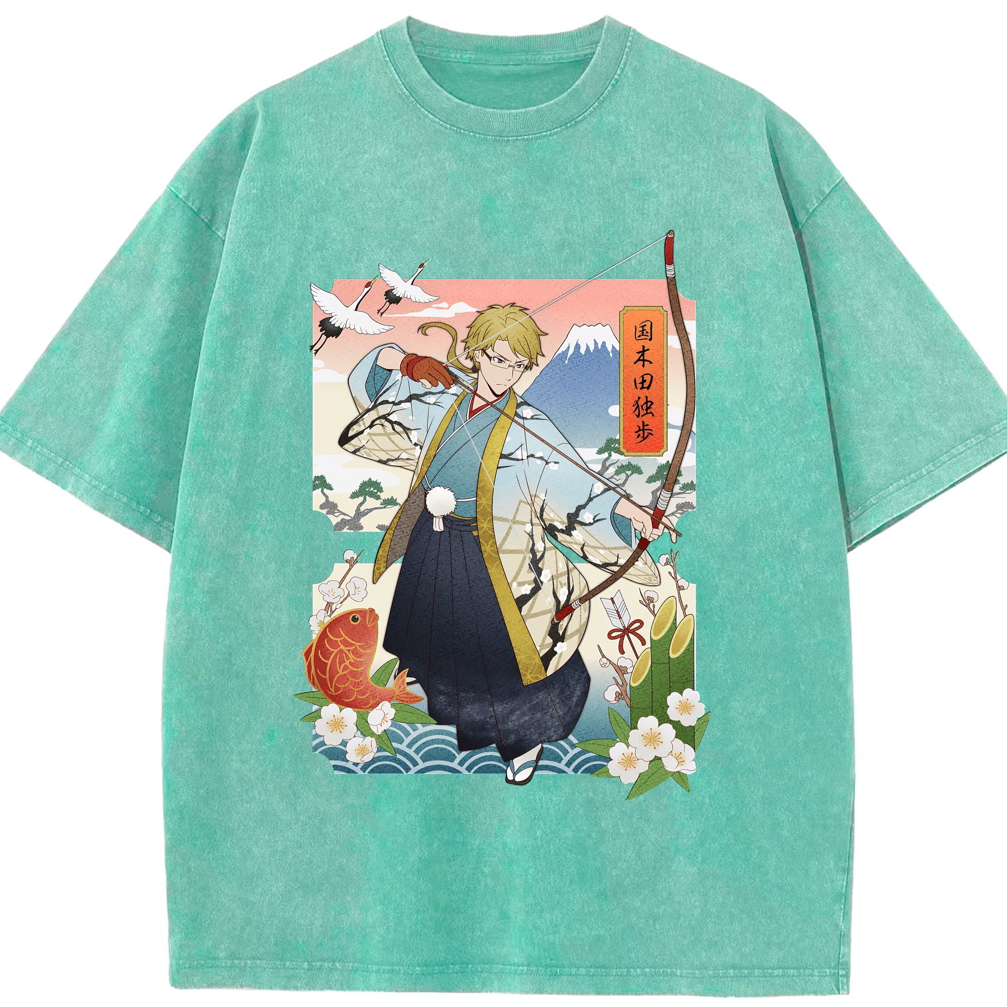 （画像用） 文豪ストレイドッグス Bungo Stray Dogs 綿100% ヴィンテージ風 半袖Tシャツ（フロントプリント）